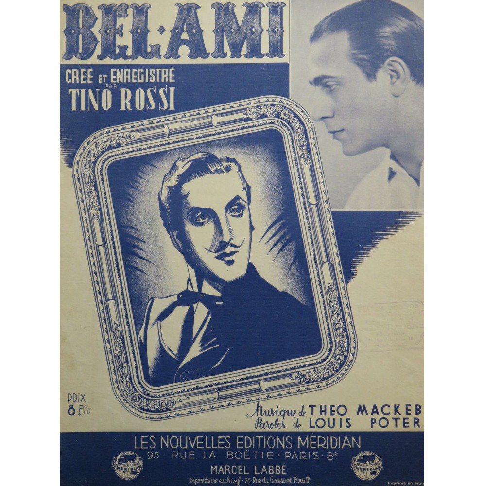 MACKEBEN Théo Bel Ami Chant Piano 1939