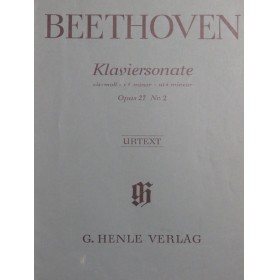 BEETHOVEN Sonate op 27 No 2...