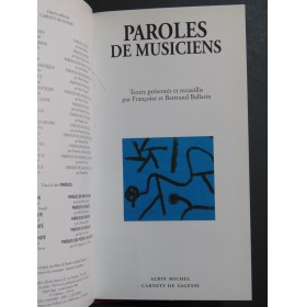 BALLARIN François et Bertrand Paroles de Musiciens 2001