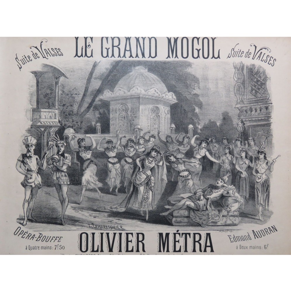 METRA Olivier Le Grand Mogol Suite de Valses Piano ca1885