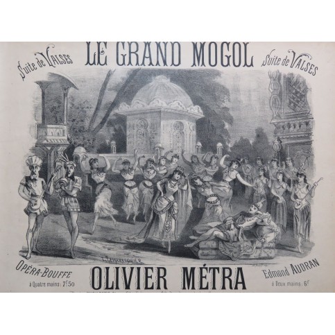 METRA Olivier Le Grand Mogol Suite de Valses Piano ca1885