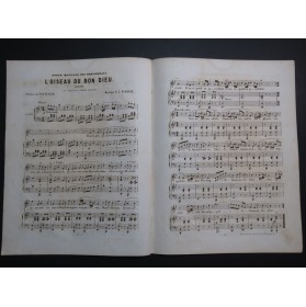 BORDÈSE Luigi L'Oiseau du Bon Dieu Chant Piano ca1858