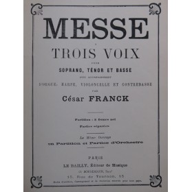 FRANCK César Messe à trois...