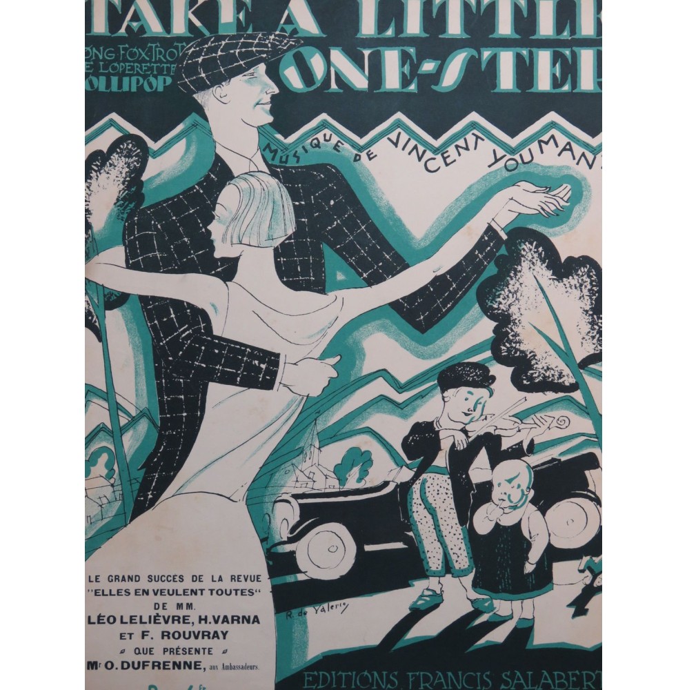 YOUMANS Vincent Take a Little One Step Piano 1923