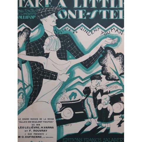 YOUMANS Vincent Take a Little One Step Piano 1923