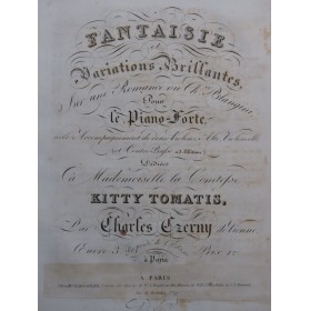 CZERNY Charles Fantaisie...