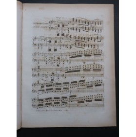 CZERNY Charles Fantaisie Romance Blangini op 3 Piano ca1820