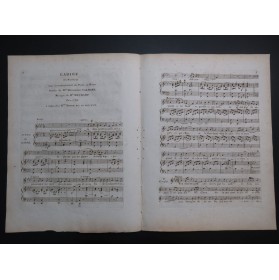 DUCHAMP L'Adieu Chant Piano ou Harpe ca1830