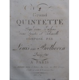 BEETHOVEN Grand Quintette...