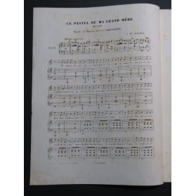 LHUILLIER Edmond Le Pastel ma Grand Mère Chant Piano ca1840