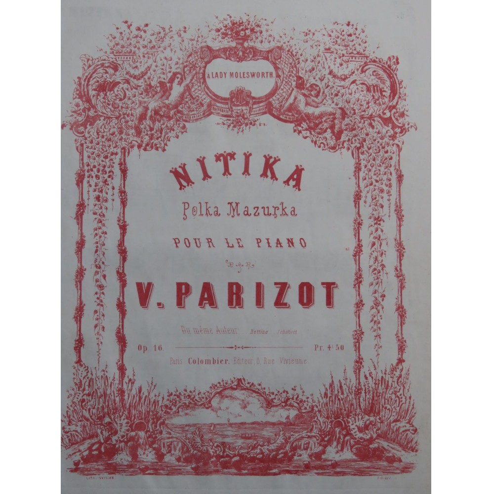 PARIZOT Victor Nitika op 16 Piano ca1850