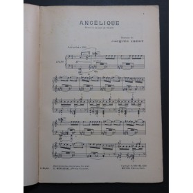 IBERT Jacques Angélique Opéra Chant Piano 1926