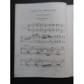 HERZ Henri Fantaisie sur La Part du Diable op 136 Piano ca1851