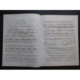 GRISAR Albert La Peur Dédicace Chant Piano ca1840