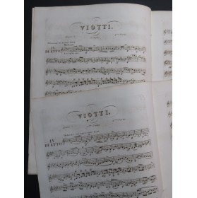 VIOTTI J. B. Trois Duos op 5 2e Partie pour deux Violons ca1825