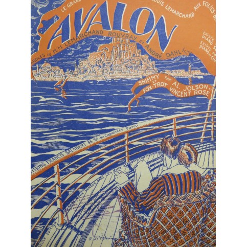 JOLSON Al. ROSE Vincent Avalon Piano 1920