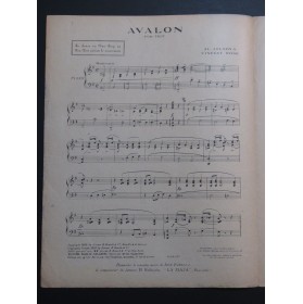 JOLSON Al. ROSE Vincent Avalon Piano 1920