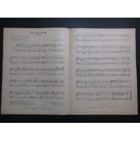 JOLSON Al. ROSE Vincent Avalon Piano 1920