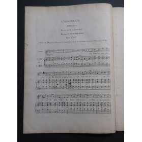 ROMAGNESI Antoine Trois Romances Chant Piano ou Harpe ca1820