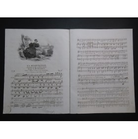 MALIBRAN Marie La Résignation Chant Piano ca1830