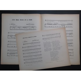 DEROUVILLE-RAITER Cent mille francs et la tache Chant Piano