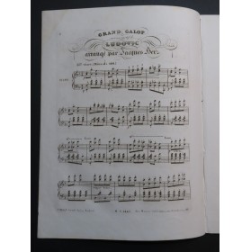 HERZ Jacques Grand Galop Piano ca1834