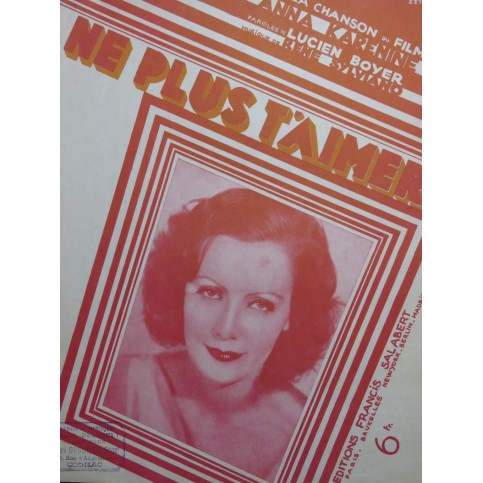 SYLVIANO René Ne plus t'aimer ! Chant Piano 1929