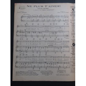 SYLVIANO René Ne plus t'aimer ! Chant Piano 1929