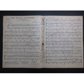 SYLVIANO René Ne plus t'aimer ! Chant Piano 1929