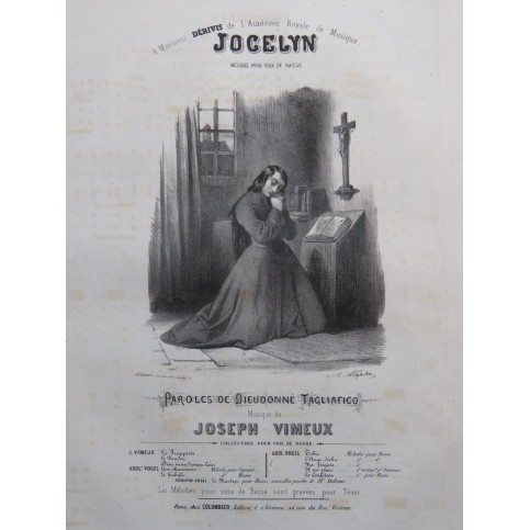 VIMEUX Joseph Jocelyn Chant Piano ca1840