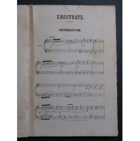 REYER Ernest Erostrate Opéra Chant Piano 1862