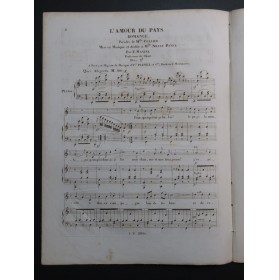 MASINI F. L'Amour du Pays Chant Piano ca1830