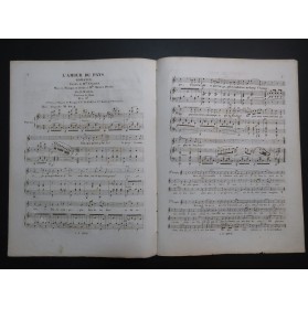 MASINI F. L'Amour du Pays Chant Piano ca1830
