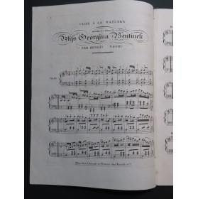NEGRI Benoît Deux Valses à la Mazurka Une Valse à la Bohémienne Piano ca1832
