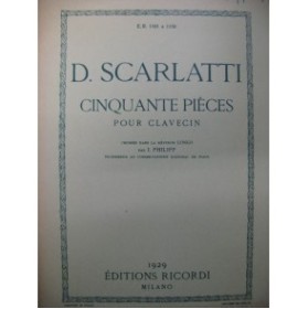 SCARLATTI D. Sonate No 15 Clavecin 1929