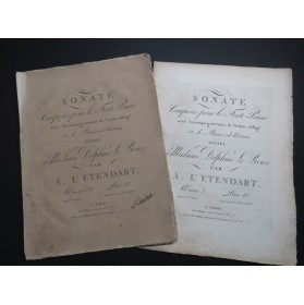 L'ÉTENDART A. Sonate op 3 Signature Piano Violon Basse ca1820