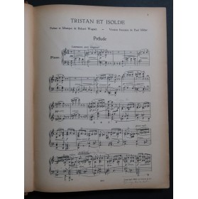 WAGNER Richard Tristan et Isolde Opéra Chant Piano 1906