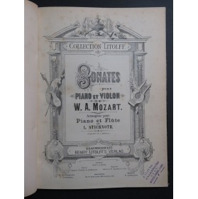MOZART W. A. Sonates Piano Flûte