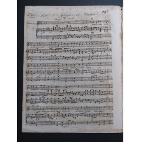 GLUCK C. W. Iphigénie en Aulide Air Chant Piano XVIIIe