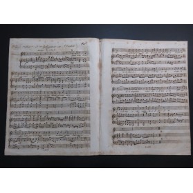 GLUCK C. W. Iphigénie en Aulide Air Chant Piano XVIIIe