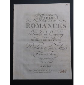 PLANTADE Charles Invitation à Zélie Signature Chant Piano ca1797