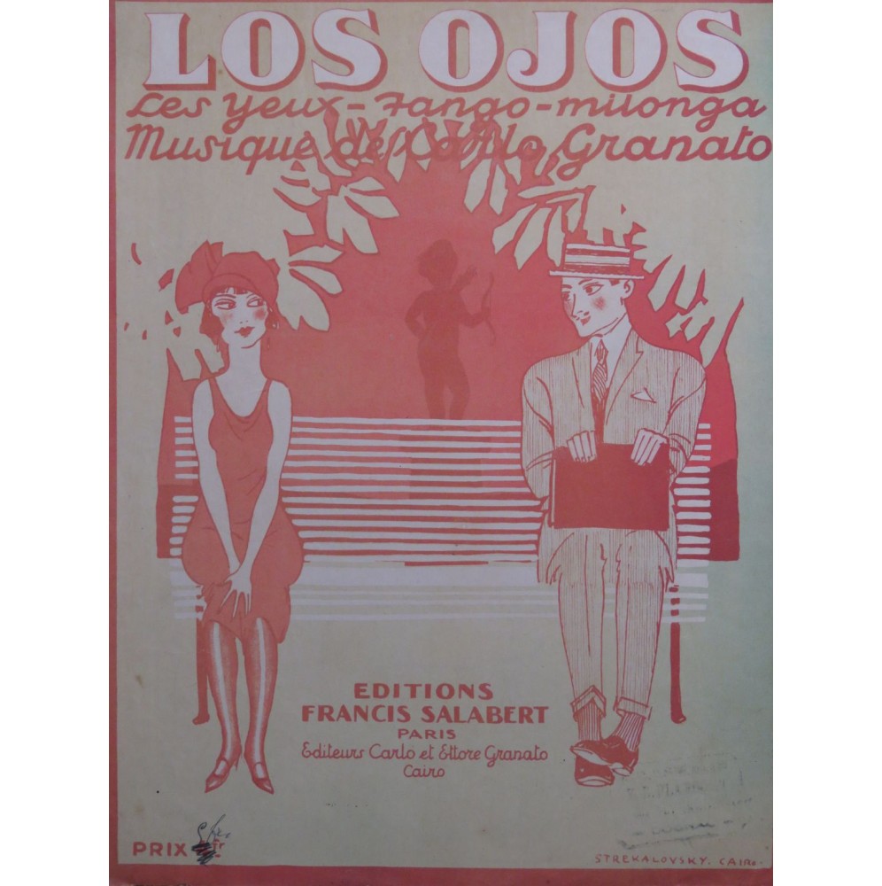 GRANATO Carlo Los Ojos Tango Milonga Piano 1925