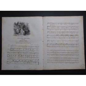 MASSET J. J. Rêve d'une jeune fille Chant Piano ca1830