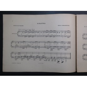 WALDTEUFEL Émile Violettes Piano ca1876