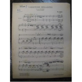 BOEHM Th. Variations Brillantes Flute Piano 1930
