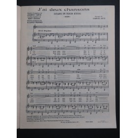 Vos Chansons Album No 3 11 Pièces Chant Piano 1947