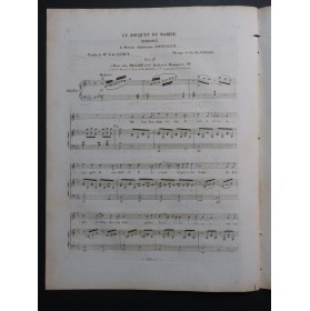 PLANTADE Charles Le Bouquet de Mariée Chant Piano ca1830