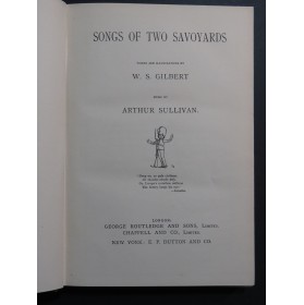 SULLIVAN Arthur Songs of two Savoyards Chant Piano