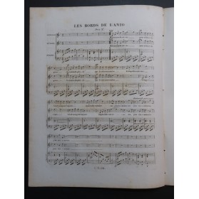 CLAPISSON Louis Les Bord de L'Anio Chant Piano ca1830