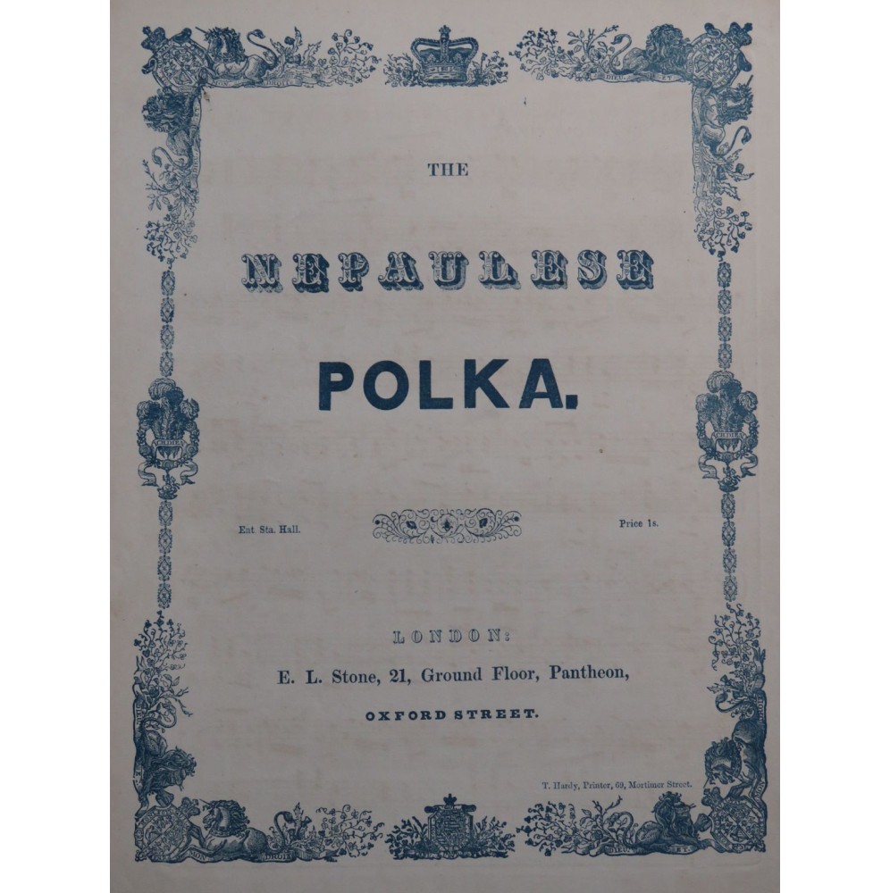 The Nepaulese Polka Piano XIXe
